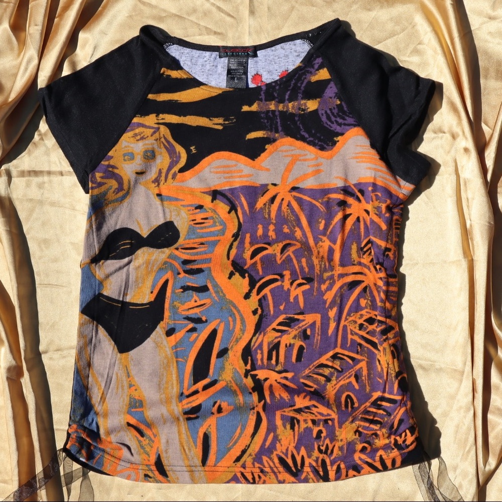 Custo Barcelona multi color top.